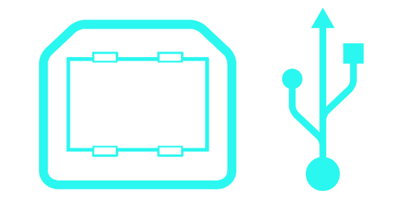 usb type b light
